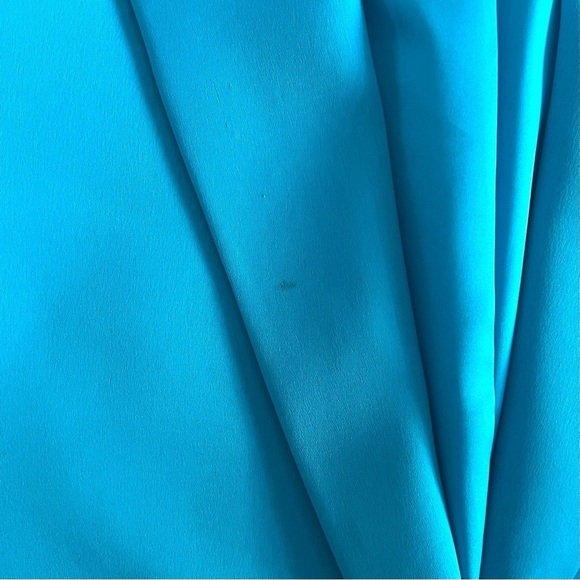 Alice + Olivia Shan Solid Oversized Satin Blazer - Ocean Blue - Size 4 - Picture 10 of 15